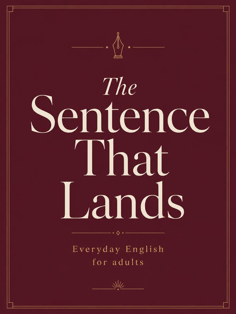 Cover of The Sentence That Lands by Abby